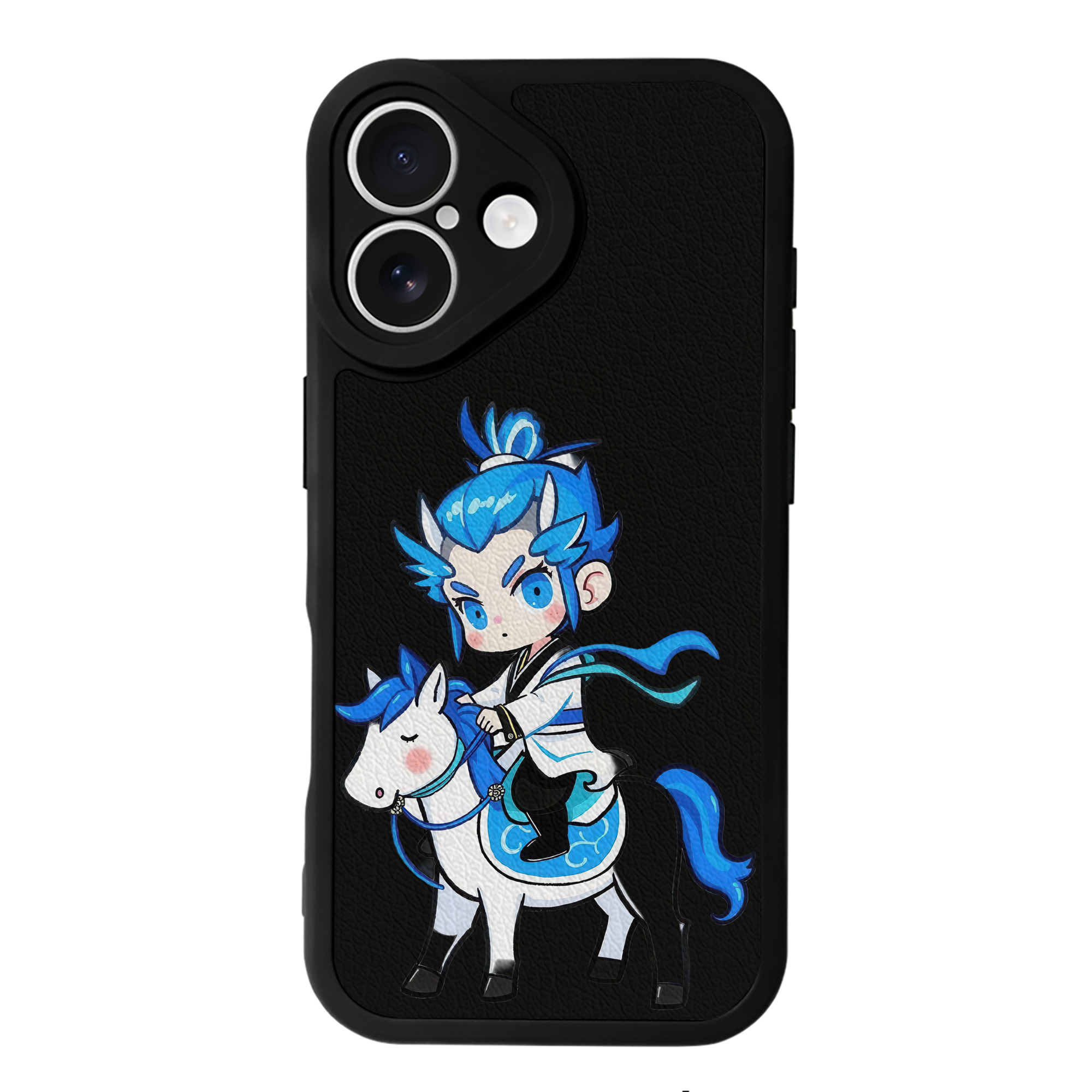 （画像用） Ne Zha 2 ナタ 魔童の大暴れ 【iPhone 16シリーズ対応】シリコンスマホケース（レザー調） 材質：シリコン